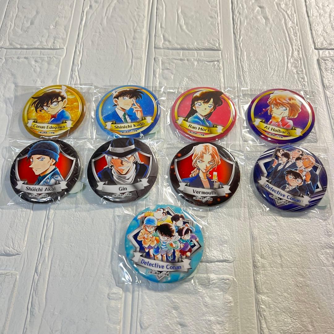 名探偵コナン 缶バッジ 9種セミコンプ 米花商店街 コナン百貨店 限定 北栄町