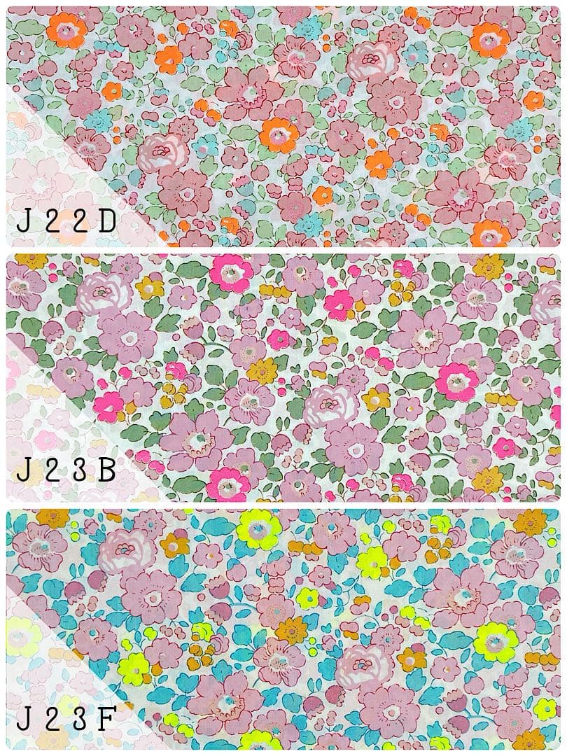 生地見本　国産Betsy　約108cm幅