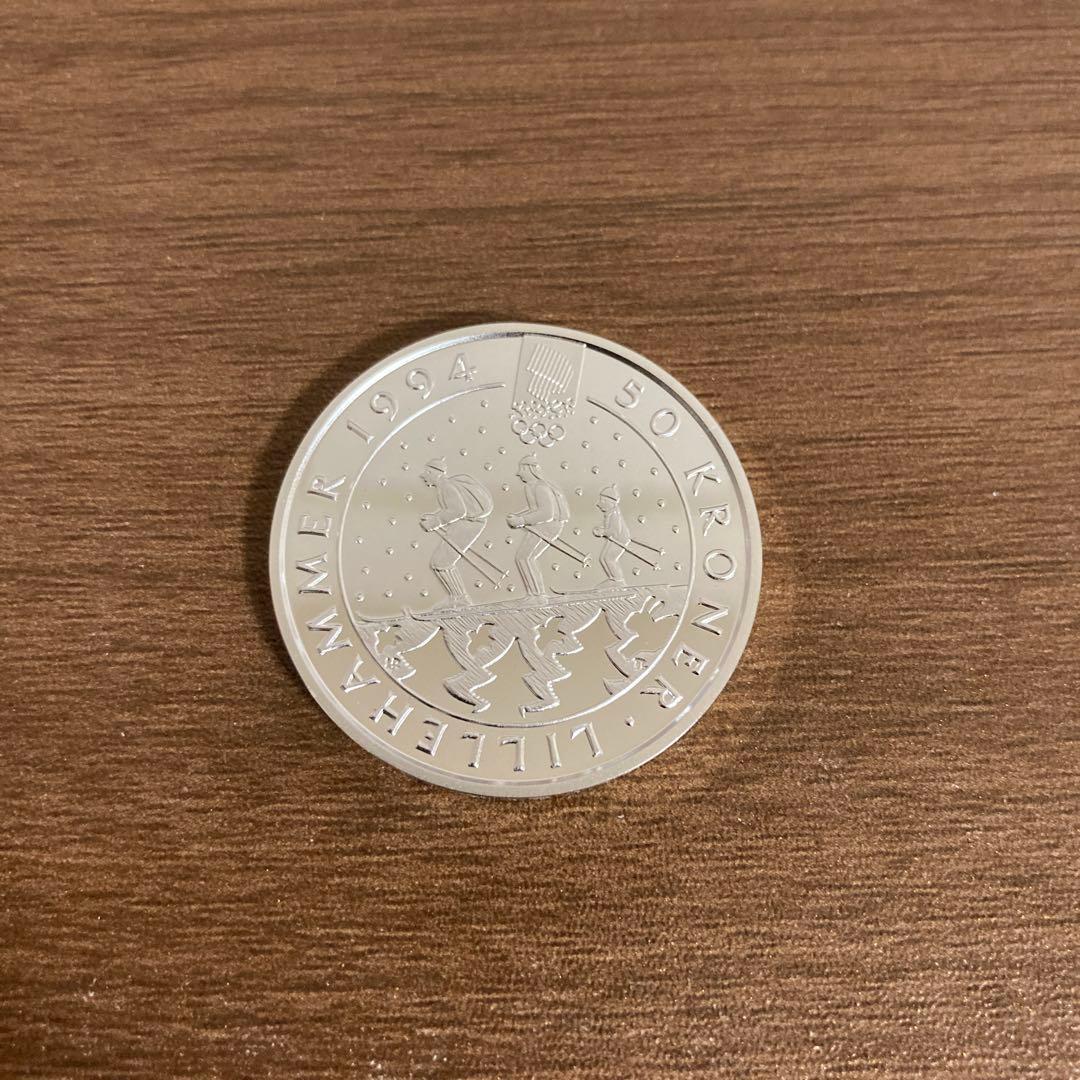 ピノ　リレハンメルオリンピック　記念銀貨　slv925 1994