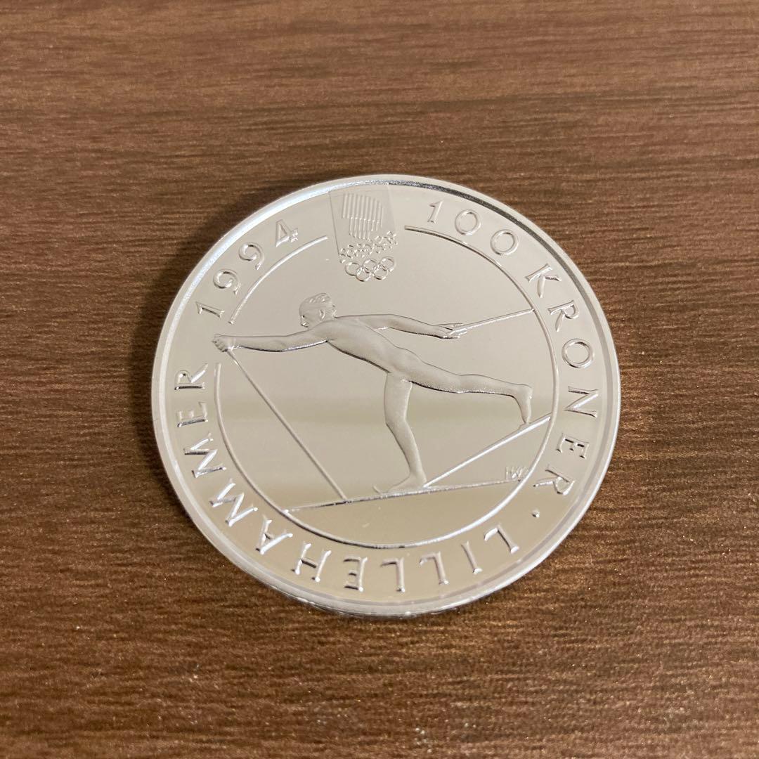 ピノ　リレハンメルオリンピック　記念銀貨　slv925 1994
