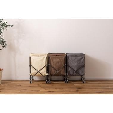 東谷 フォールディングバスケットワゴン MIP-74BR 885