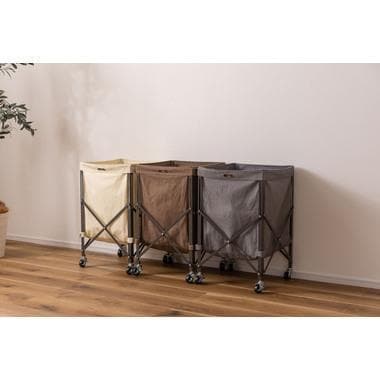 東谷 フォールディングバスケットワゴン MIP-74BR 885