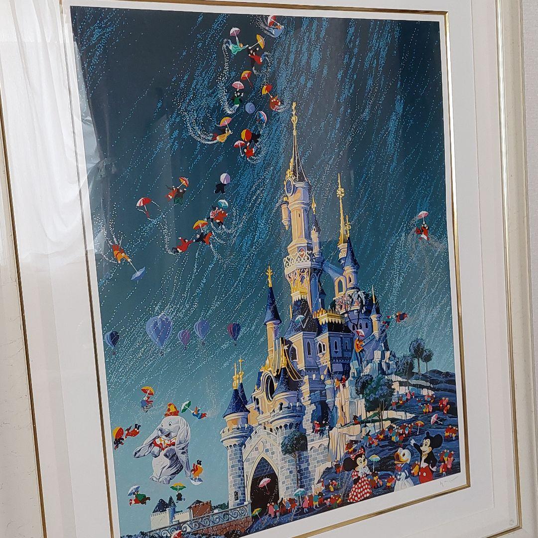 「アンブレラ スイング アット ディズニーランド」ヒロヤマガタ 作品 額装入り