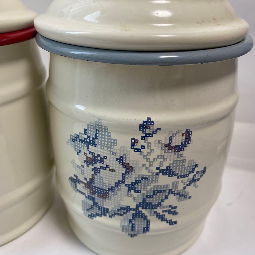 イマン　エミリー　たる型キャニスター2個セット　レア