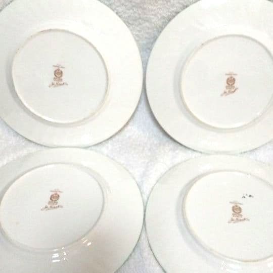 ミントン 英国製 ハドンホール グリーン ４枚セット プレート皿 23cm