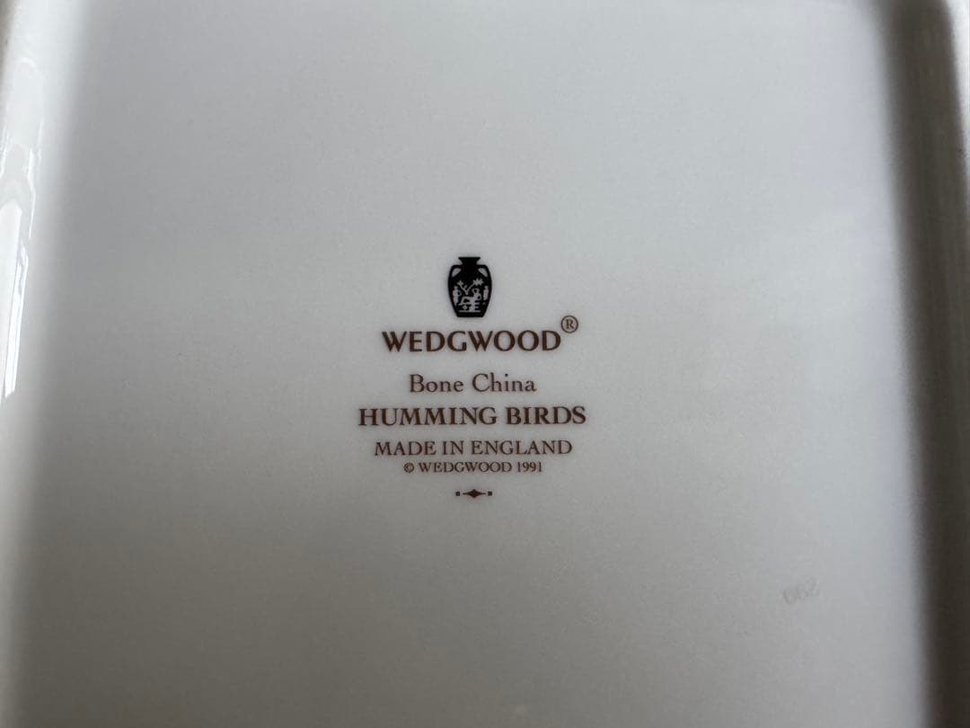 【箱付新品】英国製 ウェッジウッド ハミングバード プレート