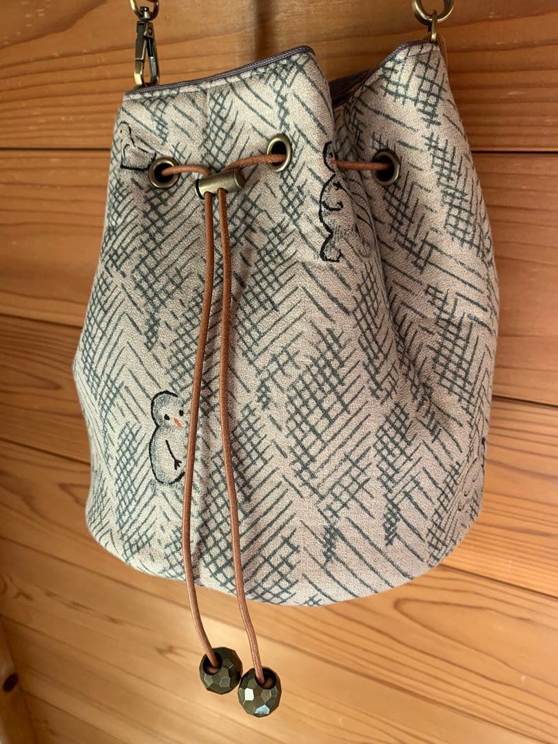 ミナペルホネン lumiukko 巾着ショルダー バッグ【新品✨】