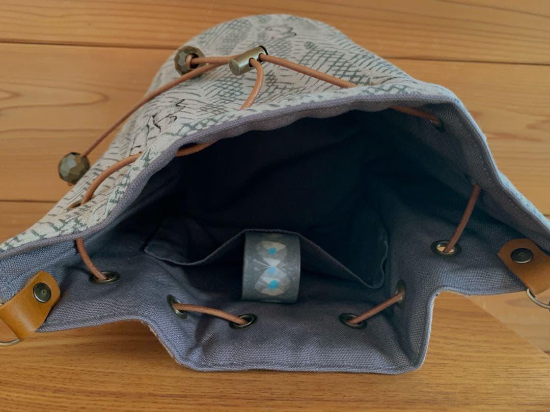 ミナペルホネン lumiukko 巾着ショルダー バッグ【新品✨】