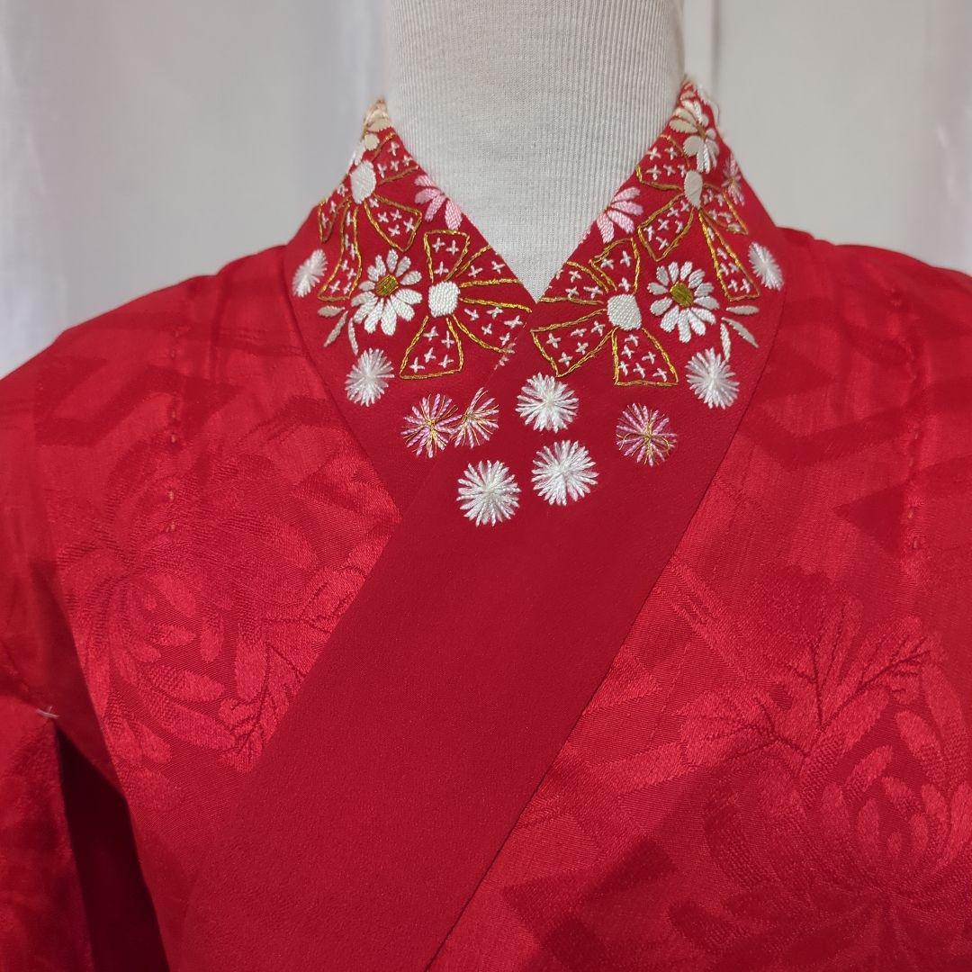 七五三７歳　女の子 四つ身　化繊　総絞り着物セット