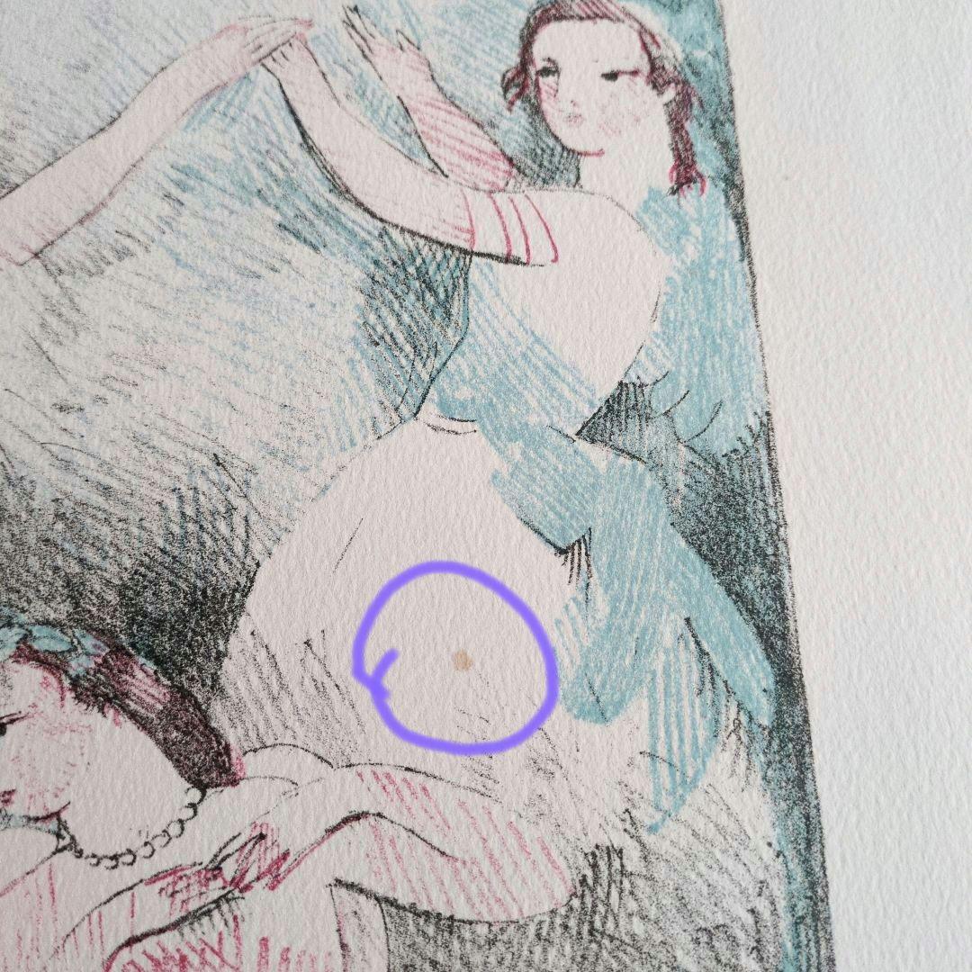 マリーローランサン [踊りの祝典] 1937 ／リトグラフ、額なし