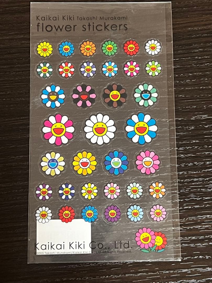 村上隆 フラワーゴーウォーク ブラック フラワーステッカーセット