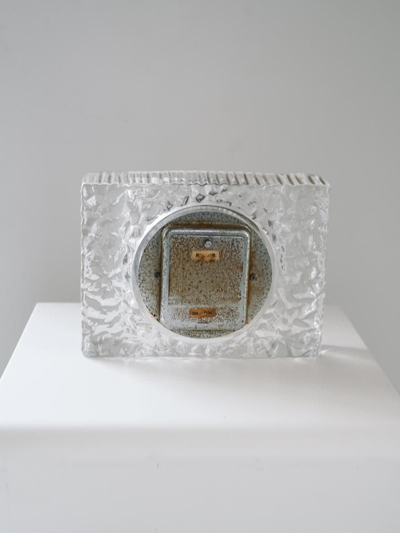 60-70's \"JUNGHANS\" クリスタル 置時計 ミッドセンチュリー