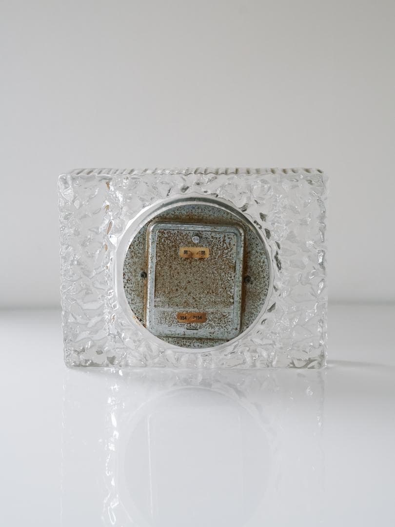 60-70's \"JUNGHANS\" クリスタル 置時計 ミッドセンチュリー