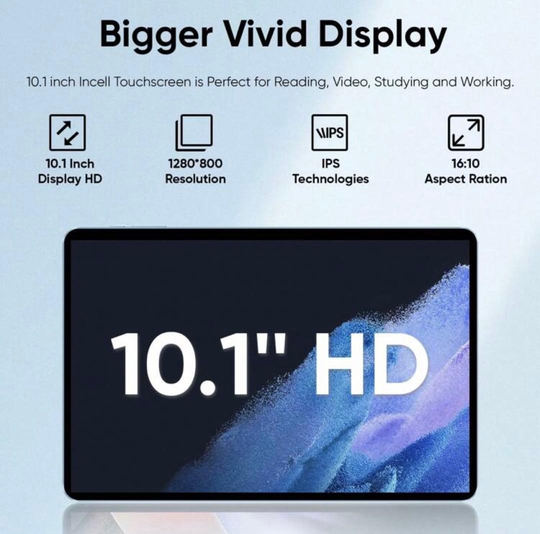 ECOPAD Android 13 タブレット 2024年モデル