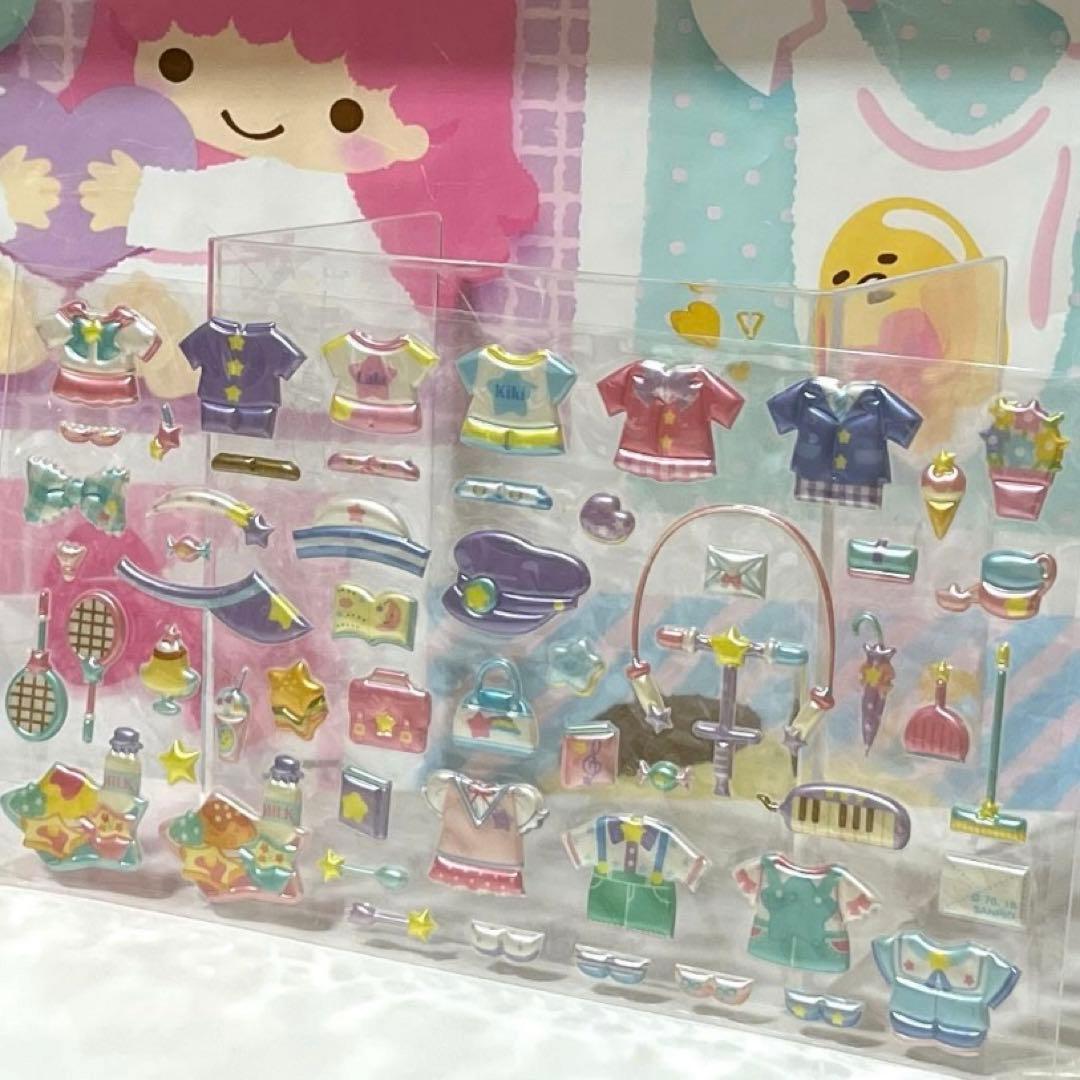 サンリオ キキララ シール リトルツインスターズ シール バック レア