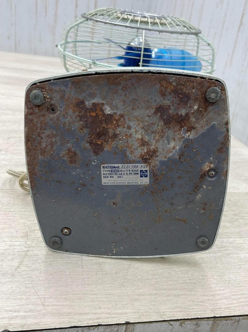 昭和レトロ ナショナル 扇風機 JD30 動作確認済 30cm 風量3段階