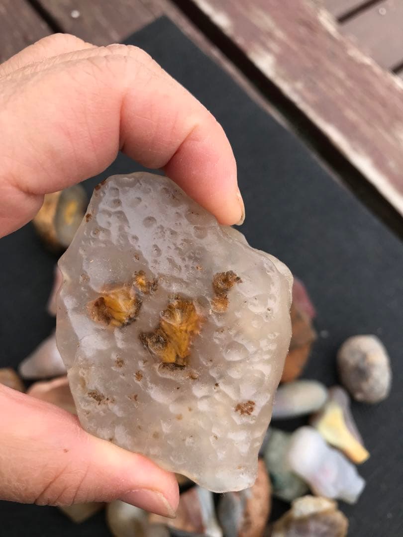 ゴビ石−1268 ゴビ瑪瑙　原石セット 大粒