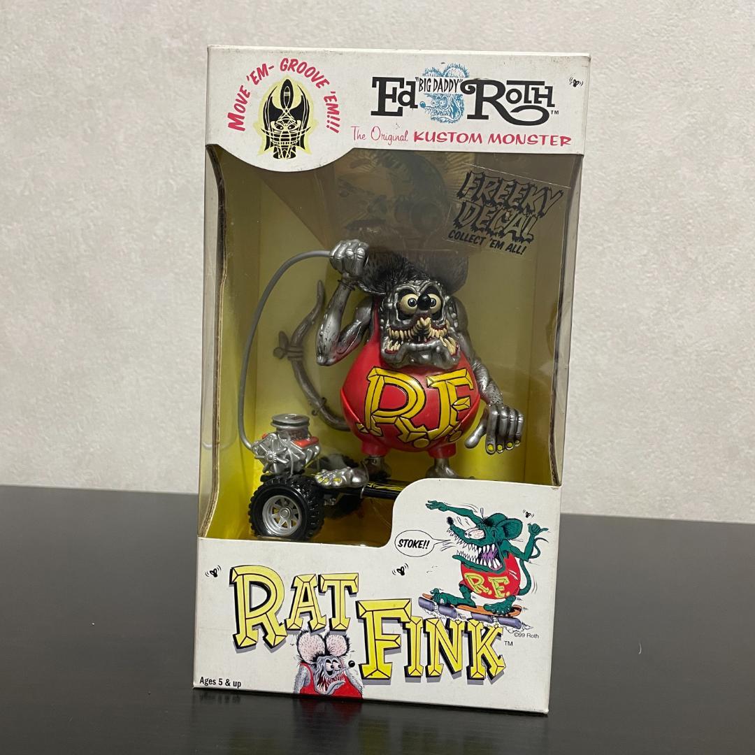 【希少】ラットフィンク フィギュア スケボー Rat Fink 箱付 4体セット