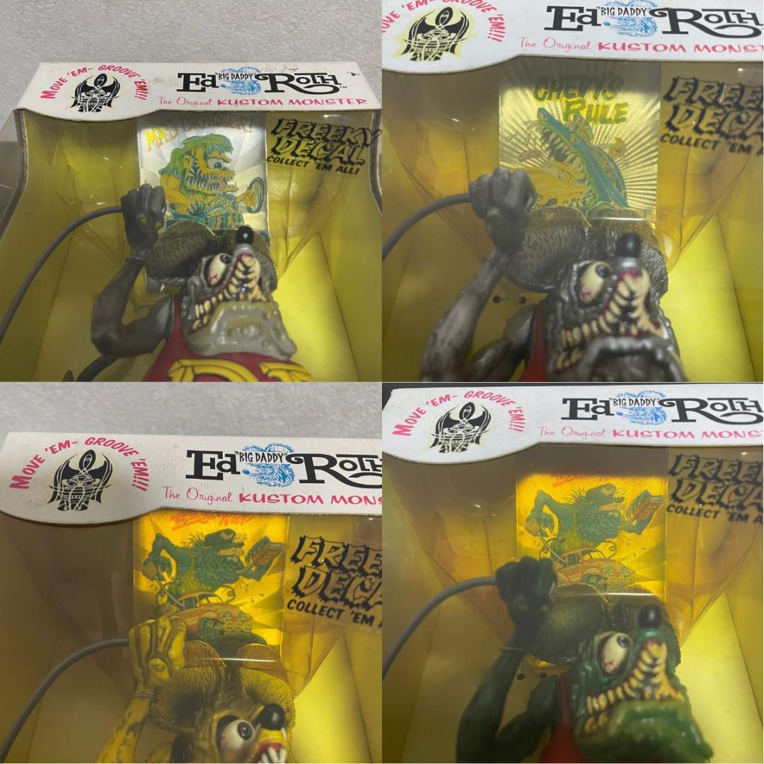 【希少】ラットフィンク フィギュア スケボー Rat Fink 箱付 4体セット