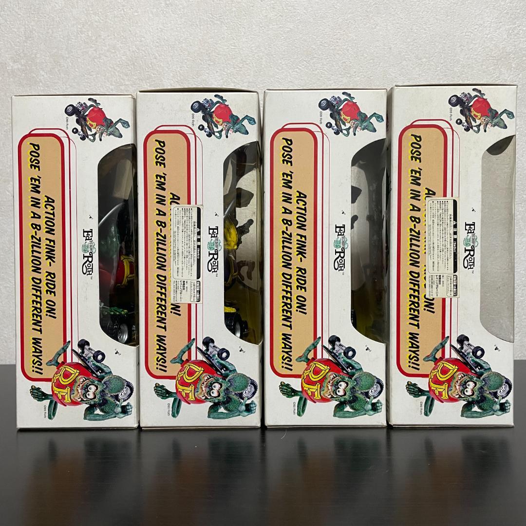 【希少】ラットフィンク フィギュア スケボー Rat Fink 箱付 4体セット