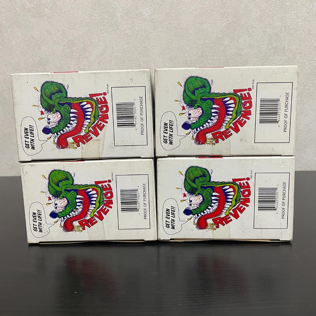 【希少】ラットフィンク フィギュア スケボー Rat Fink 箱付 4体セット