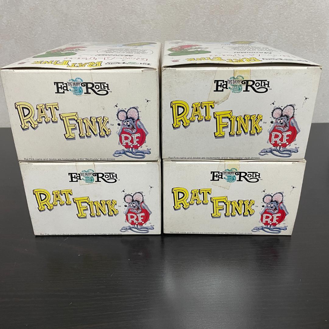 【希少】ラットフィンク フィギュア スケボー Rat Fink 箱付 4体セット