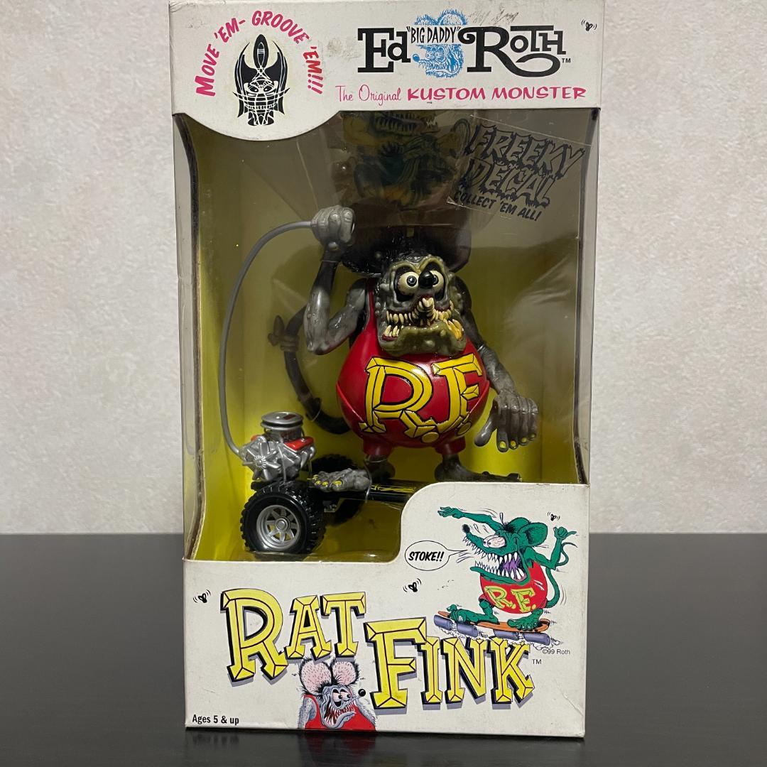 【希少】ラットフィンク フィギュア スケボー Rat Fink 箱付 4体セット