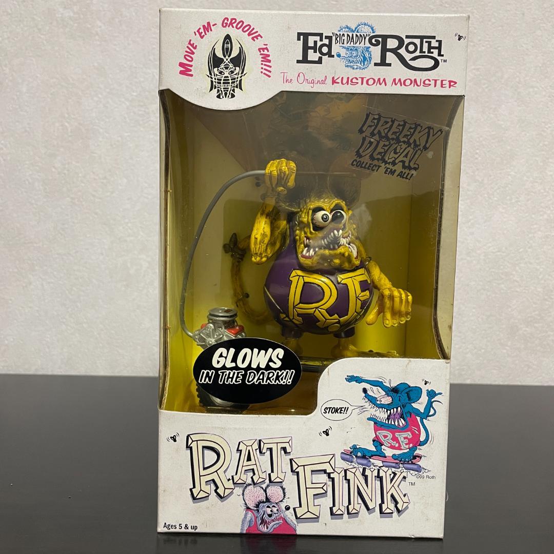 【希少】ラットフィンク フィギュア スケボー Rat Fink 箱付 4体セット