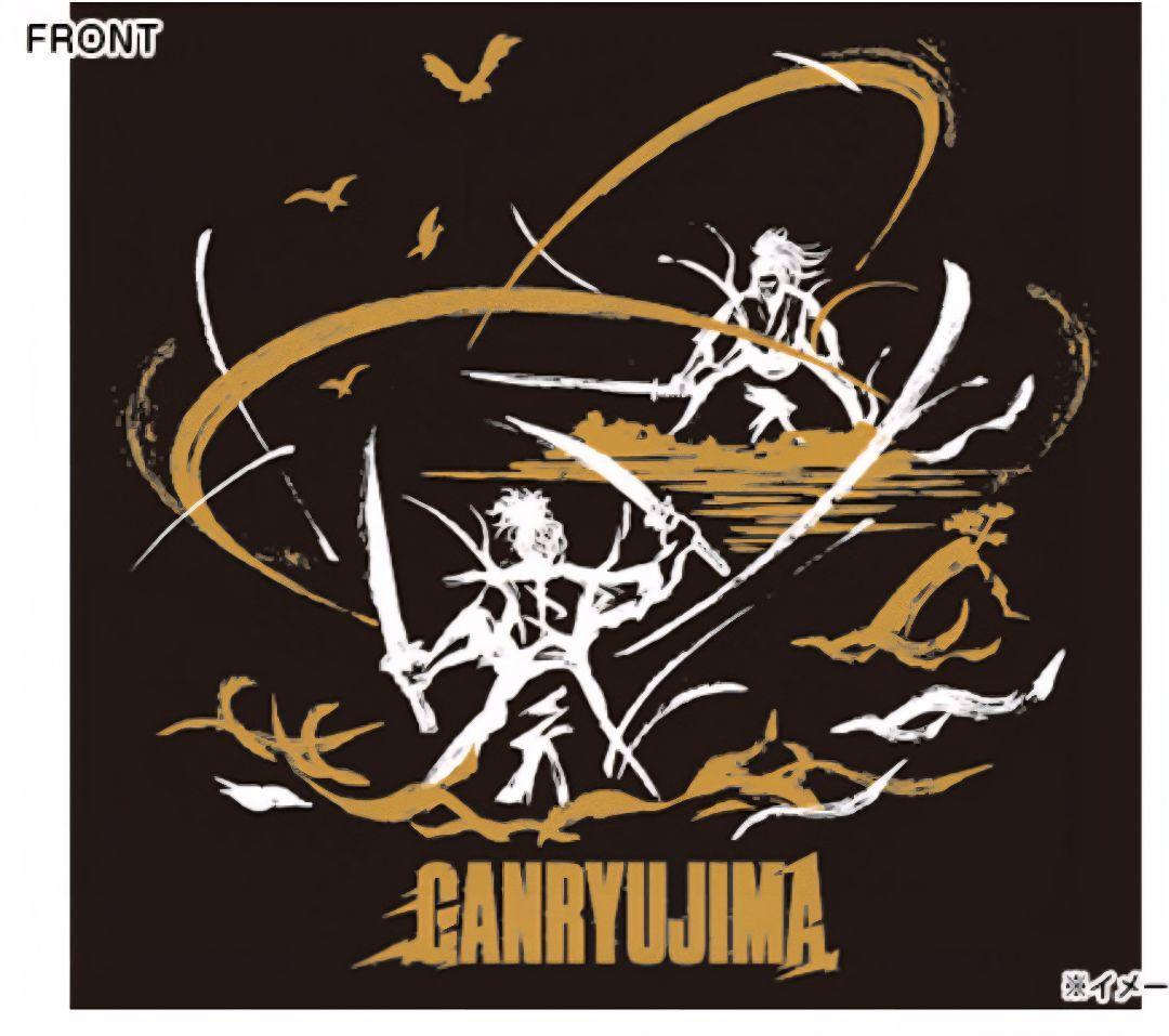 舞台巌流島　Tシャツ(ブラック×ゴールド×ホワイト)　Mサイズ