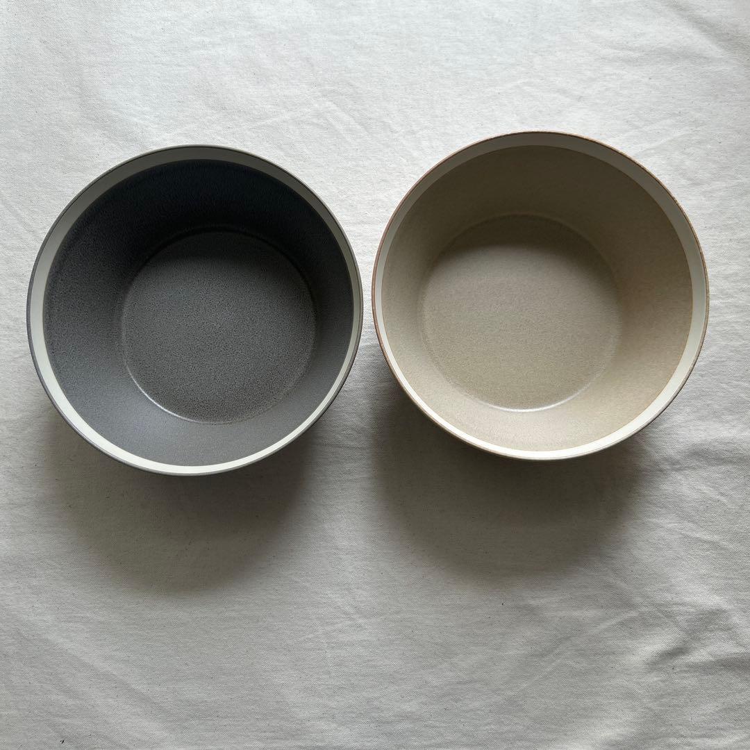 ユミコイイホシ× 木村硝子店 ボウルL moss gray、sand beige