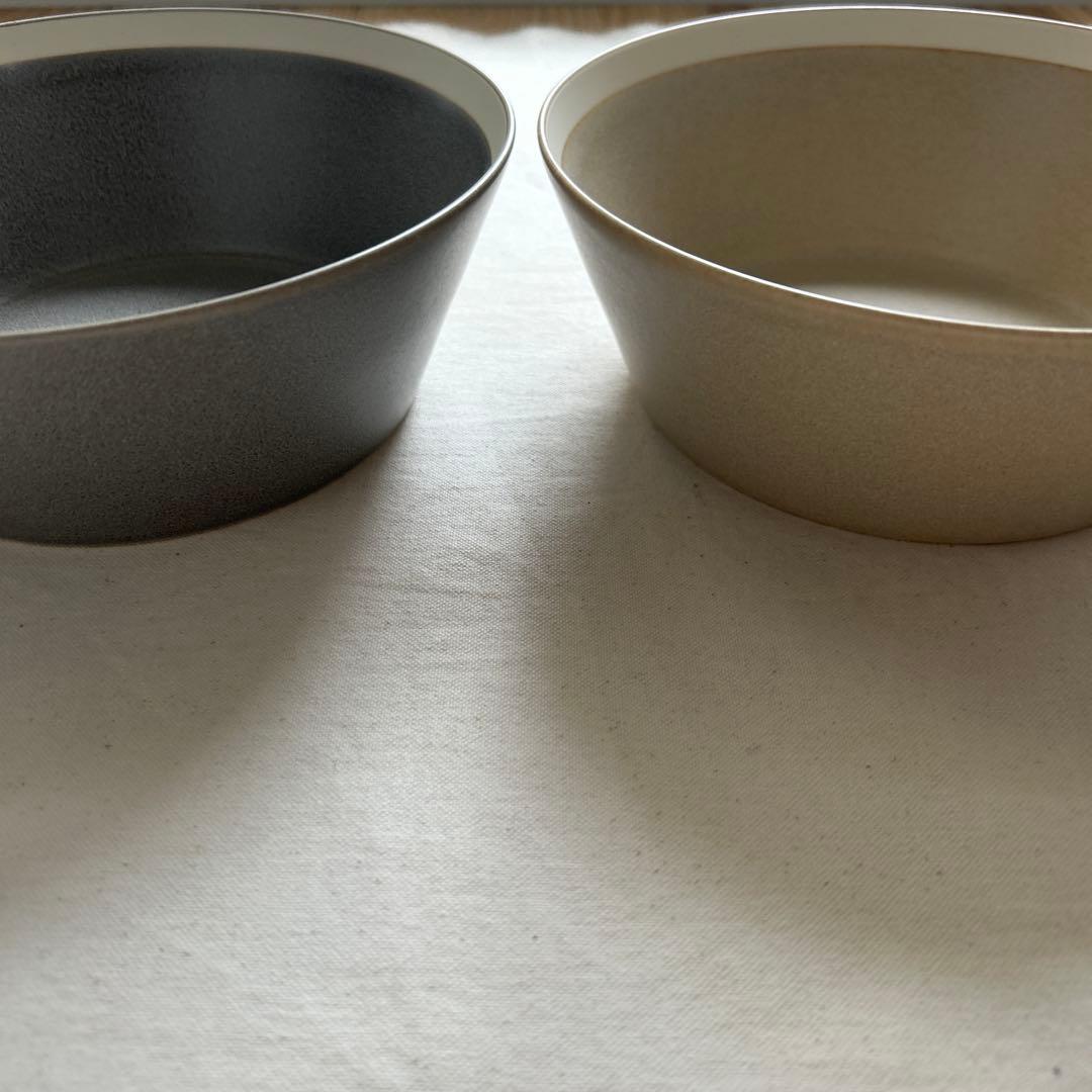 ユミコイイホシ× 木村硝子店 ボウルL moss gray、sand beige