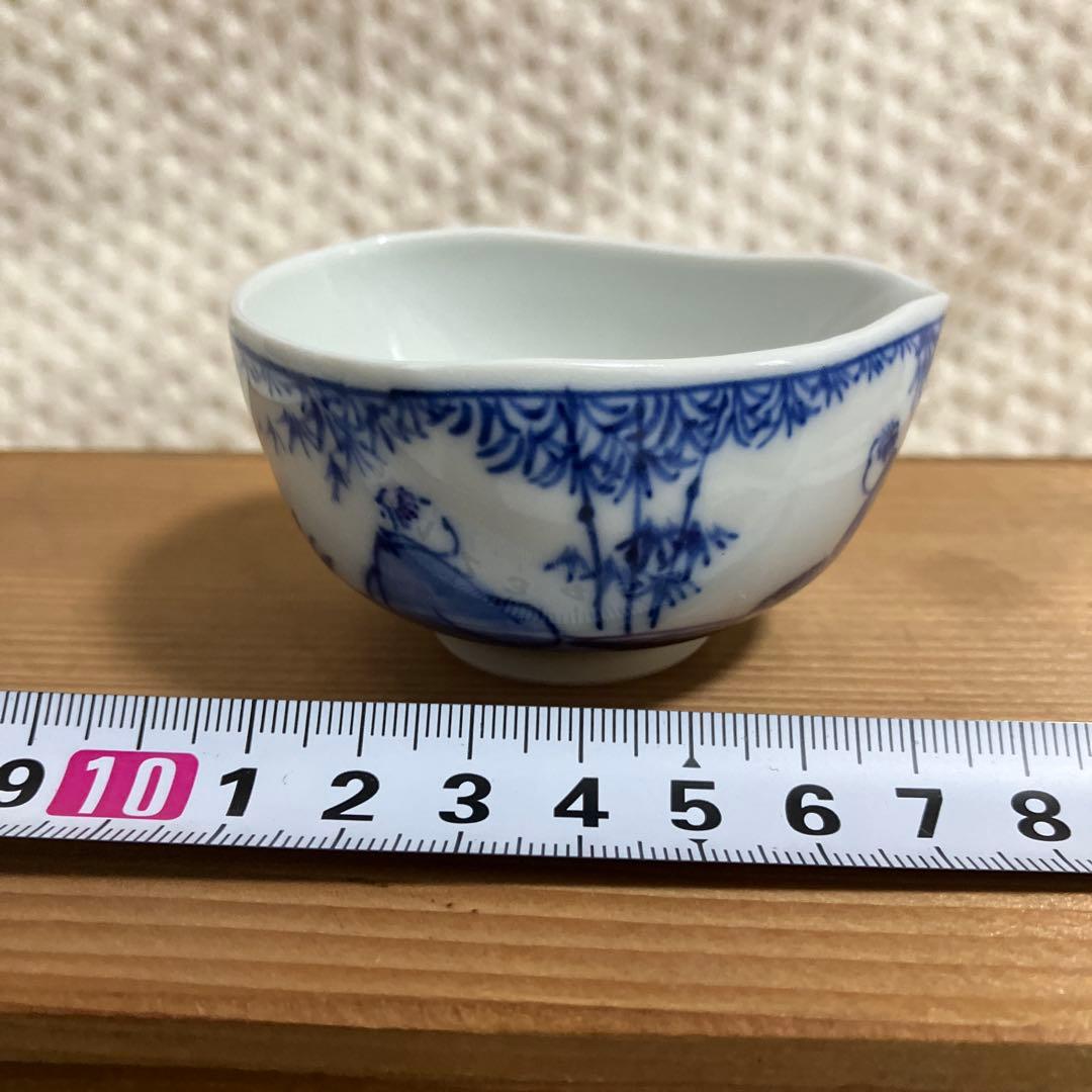 【蔵京陶苑】煎茶道具 小茶器揃 染付 祈峰造 急須 湯呑 湯冷まし 加藤和峰