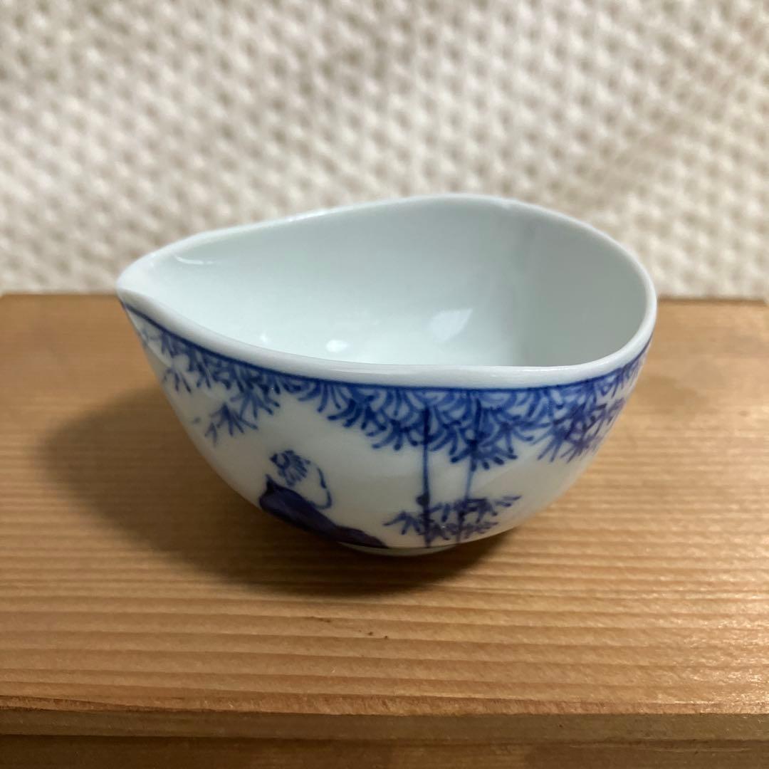 【蔵京陶苑】煎茶道具 小茶器揃 染付 祈峰造 急須 湯呑 湯冷まし 加藤和峰