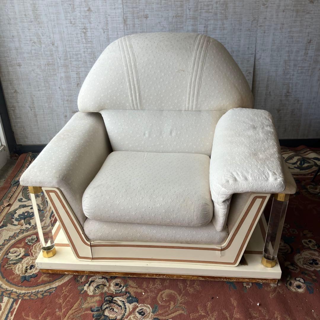 creations Curci Paris ロココ様式 木製 1人掛けソファー