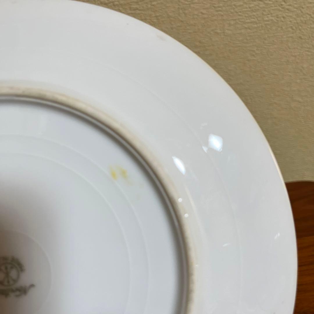 オールドノリタケ マルキ印　金盛り　風景花鳥文皿 里帰り　アンティーク