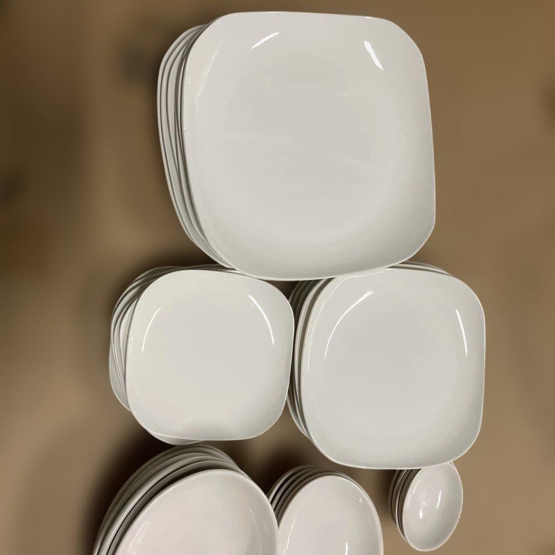 白い陶器の皿セット　42枚セット　新品未使用