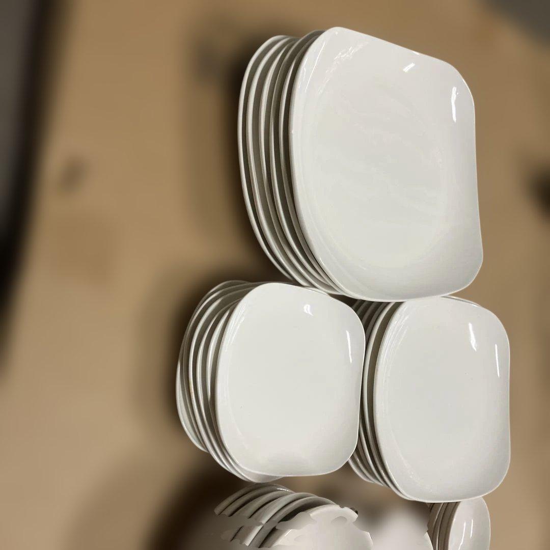 白い陶器の皿セット　42枚セット　新品未使用