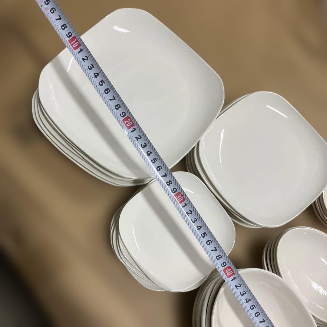 白い陶器の皿セット　42枚セット　新品未使用