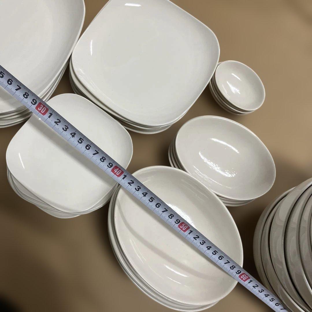 白い陶器の皿セット　42枚セット　新品未使用