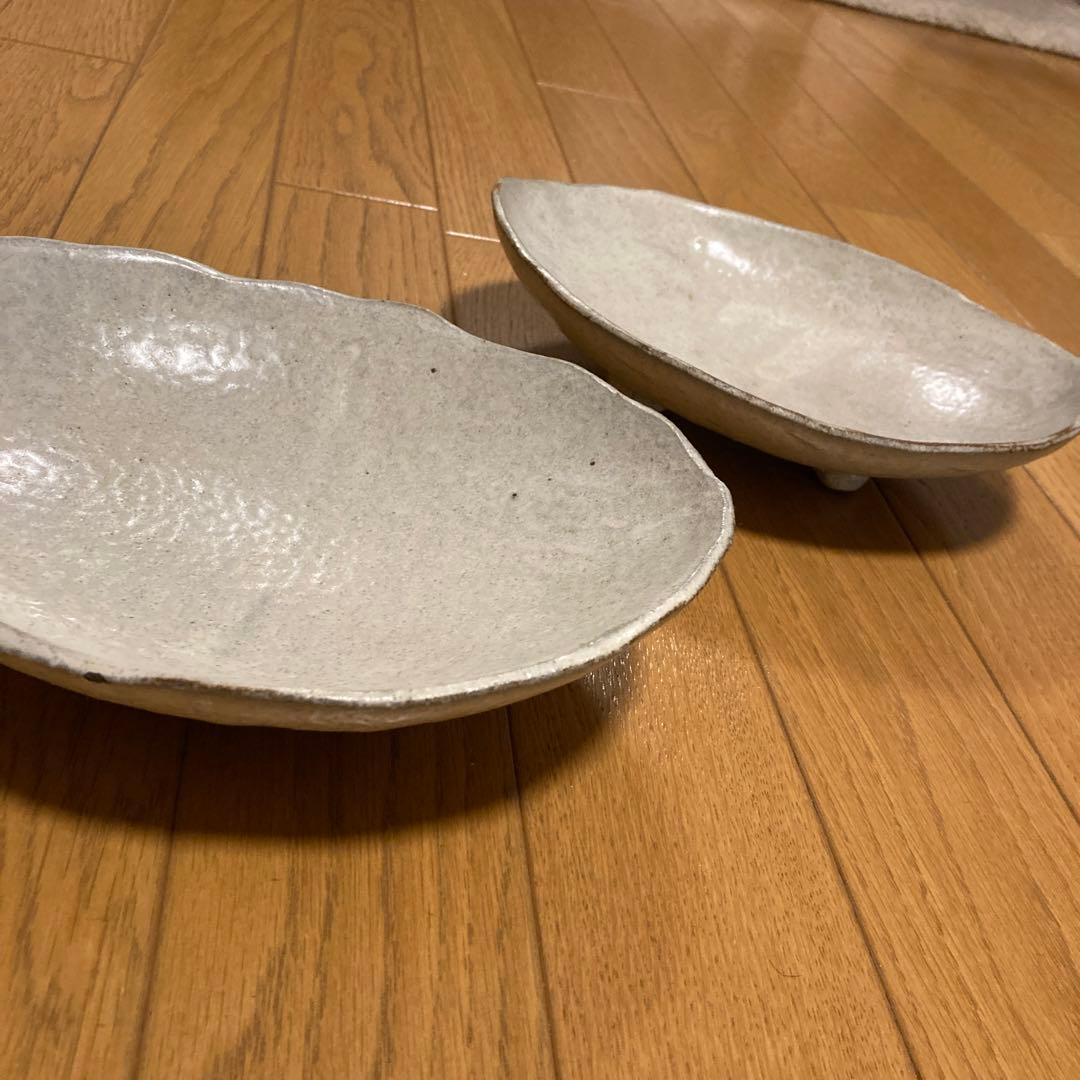 田中恒子の器　楕円形皿 2枚セット