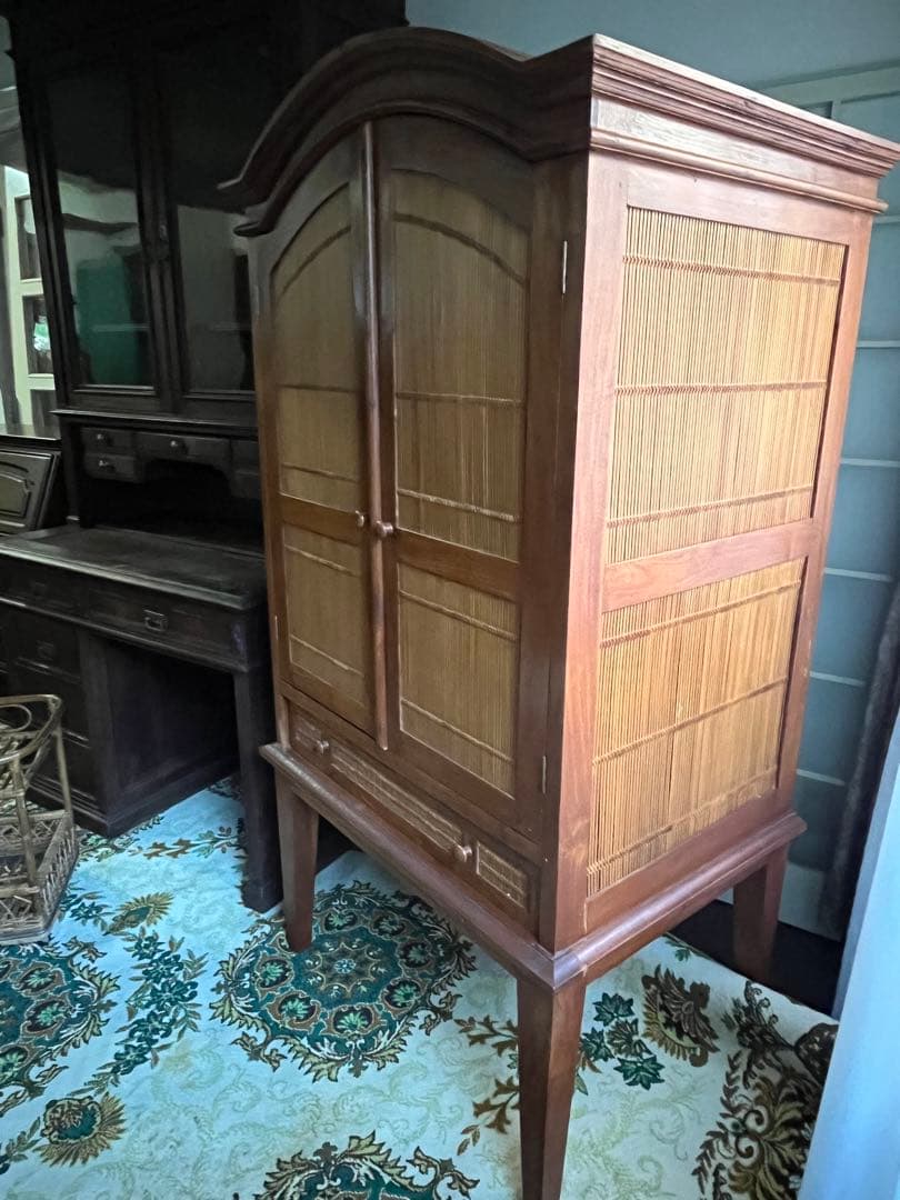 希少 アジアン キャビネット インテリア バンブー アンティーク インテリア