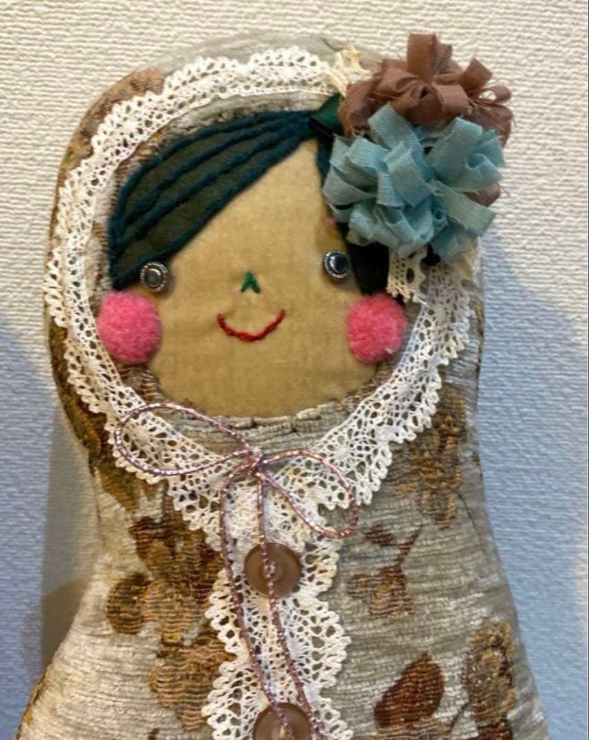 ぬいぐるみ　クッション　マトリョーシカ　prickle ダイヤモンドみつけたよ