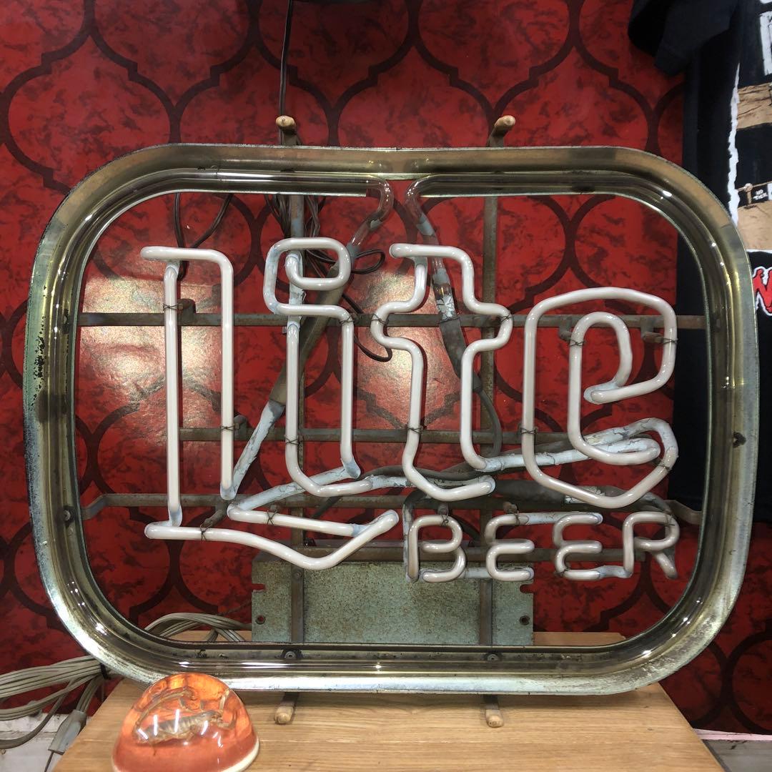 miller coors Budweiser ライトサイン　ネオン　酒場　old