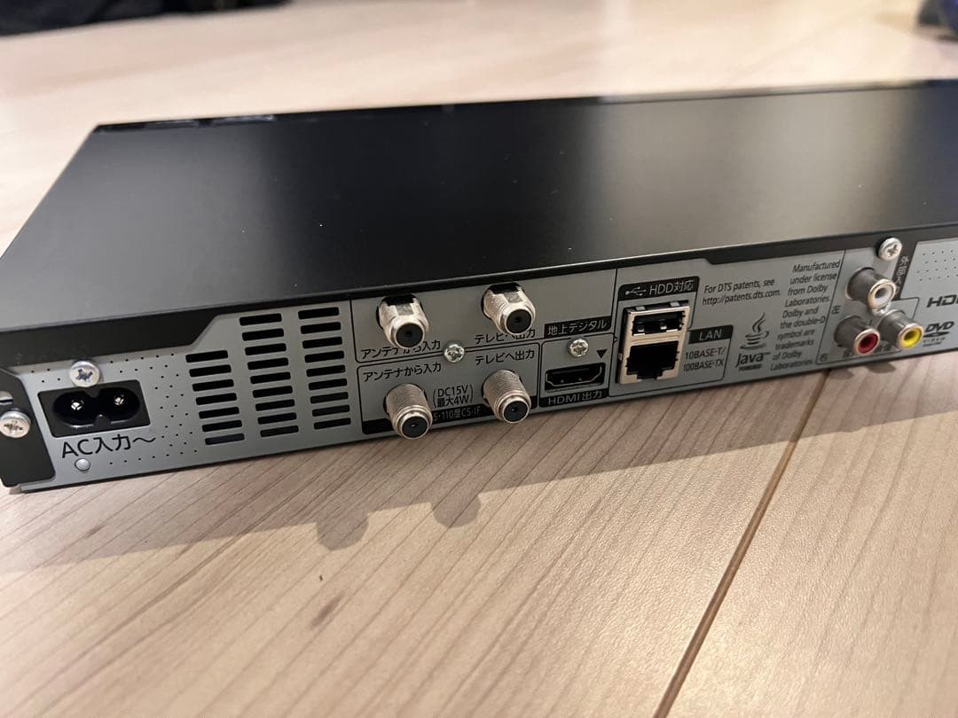 Panasonic DMR-BRW510 ブルーレイレコーダー　ケーブル付き