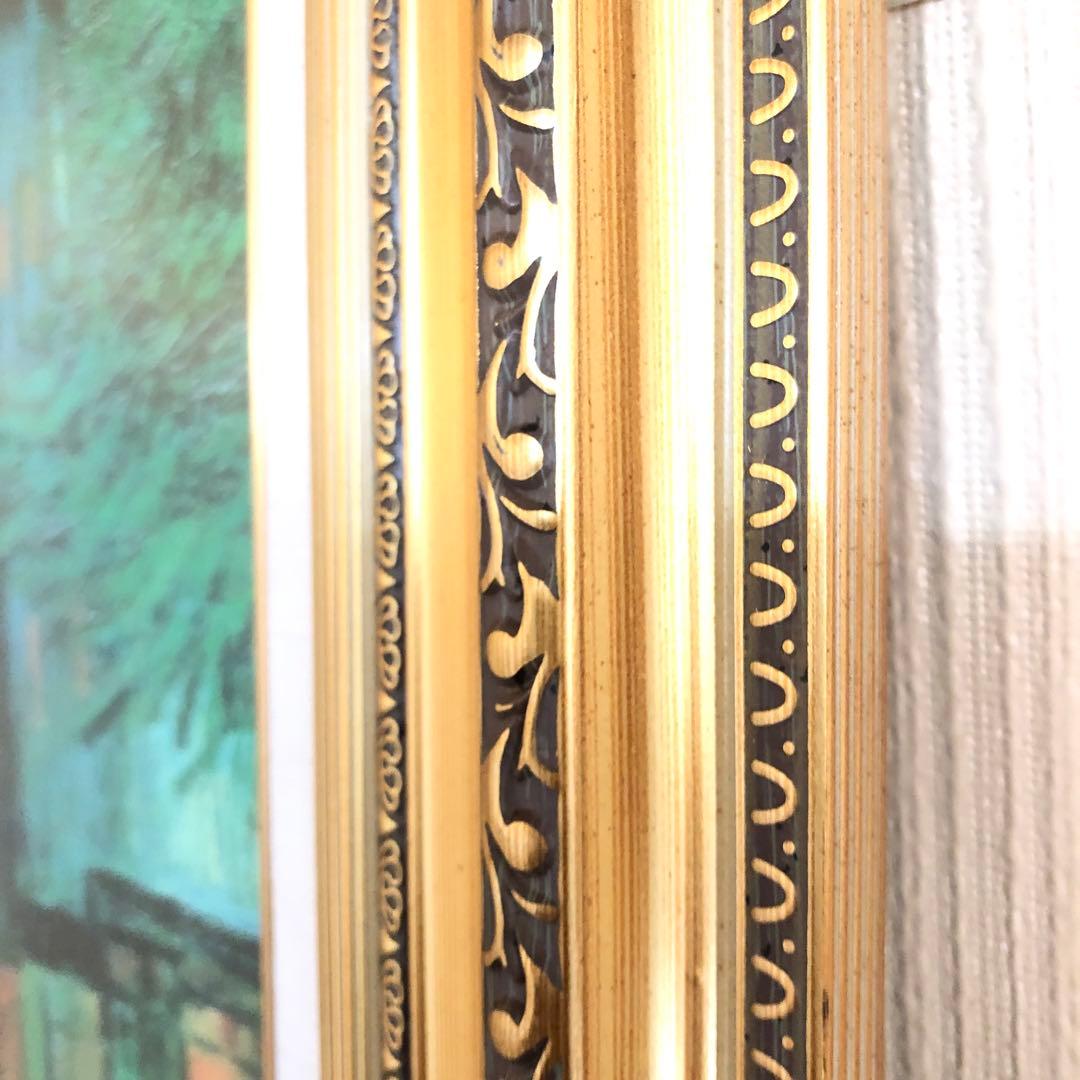 毎日、値下げ￼ゴッホ手書き模写￼星月夜のカフェ 油彩画