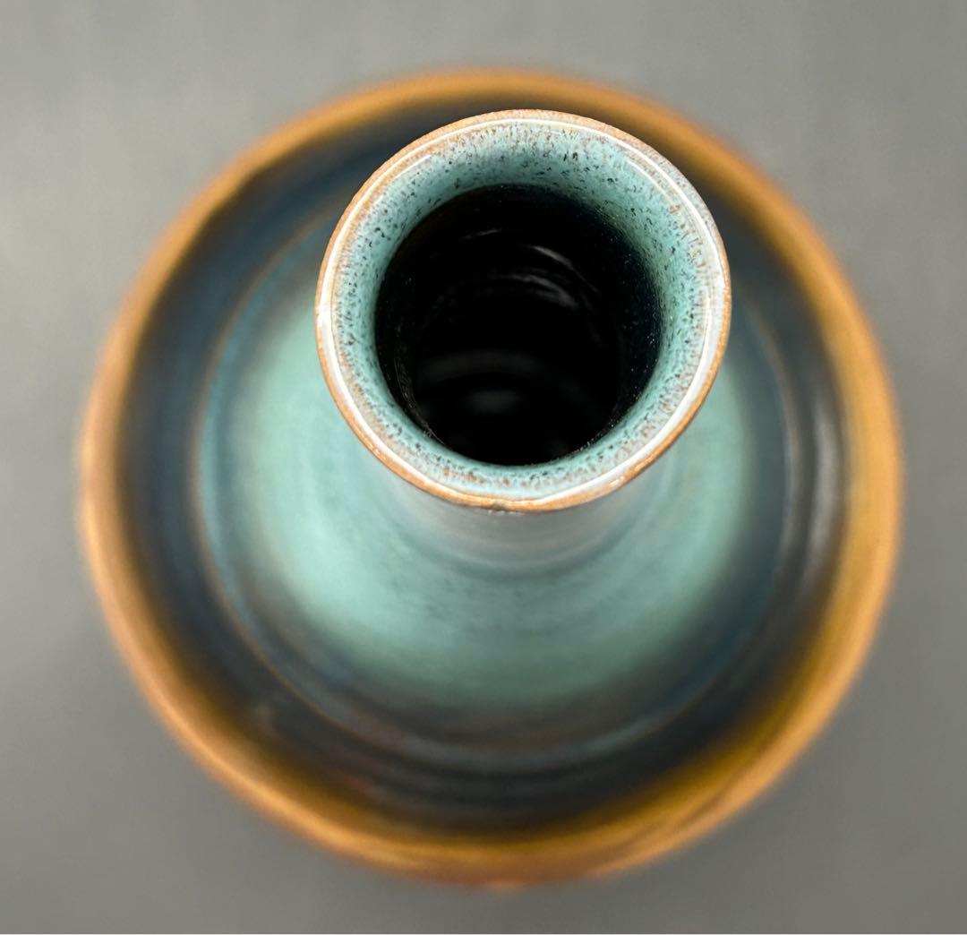 【希少】萩焼 大和努　花瓶　山口県無形文化財 大和保男次男