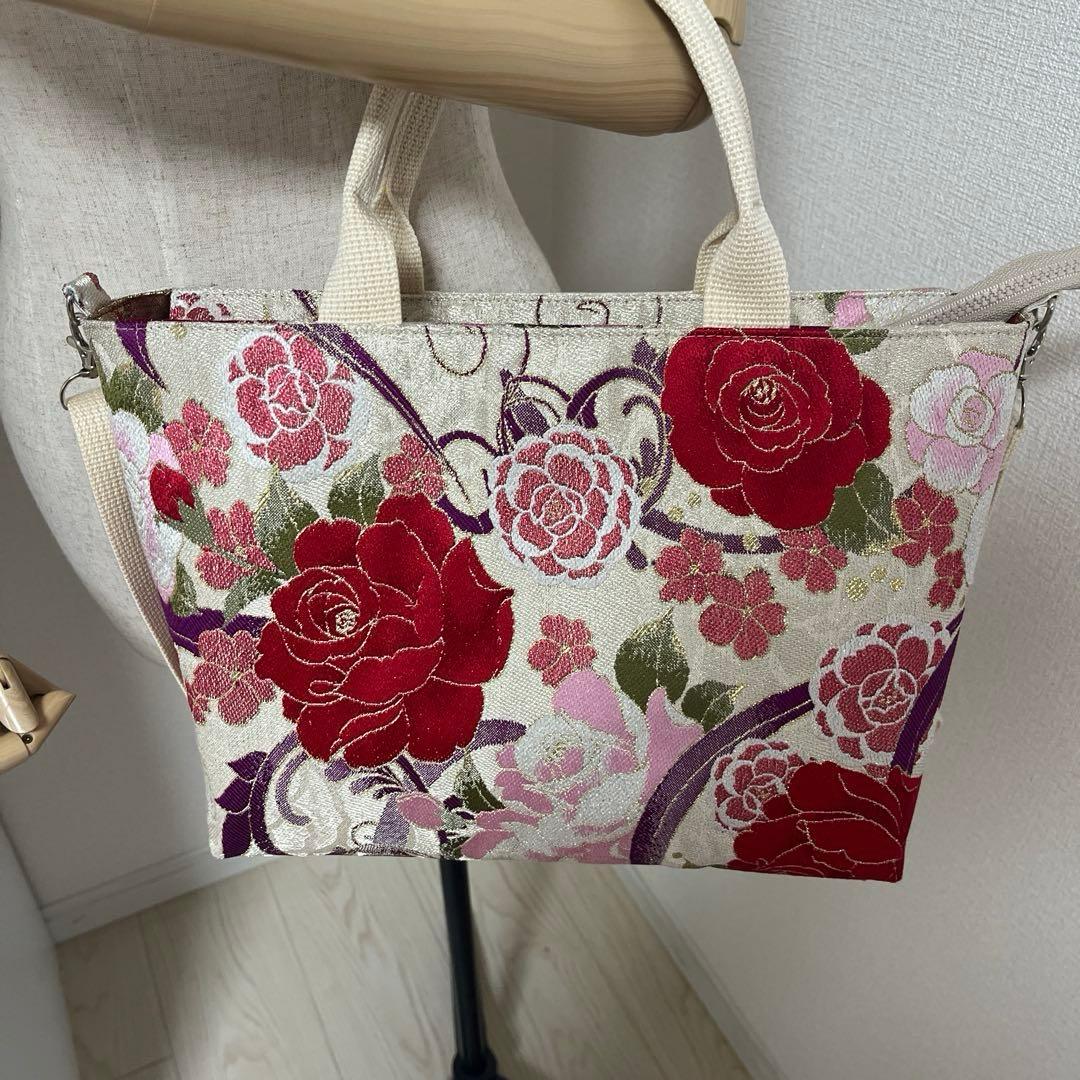 【千尋様オーダー】袋帯リメイク大きめ中トートバッグ