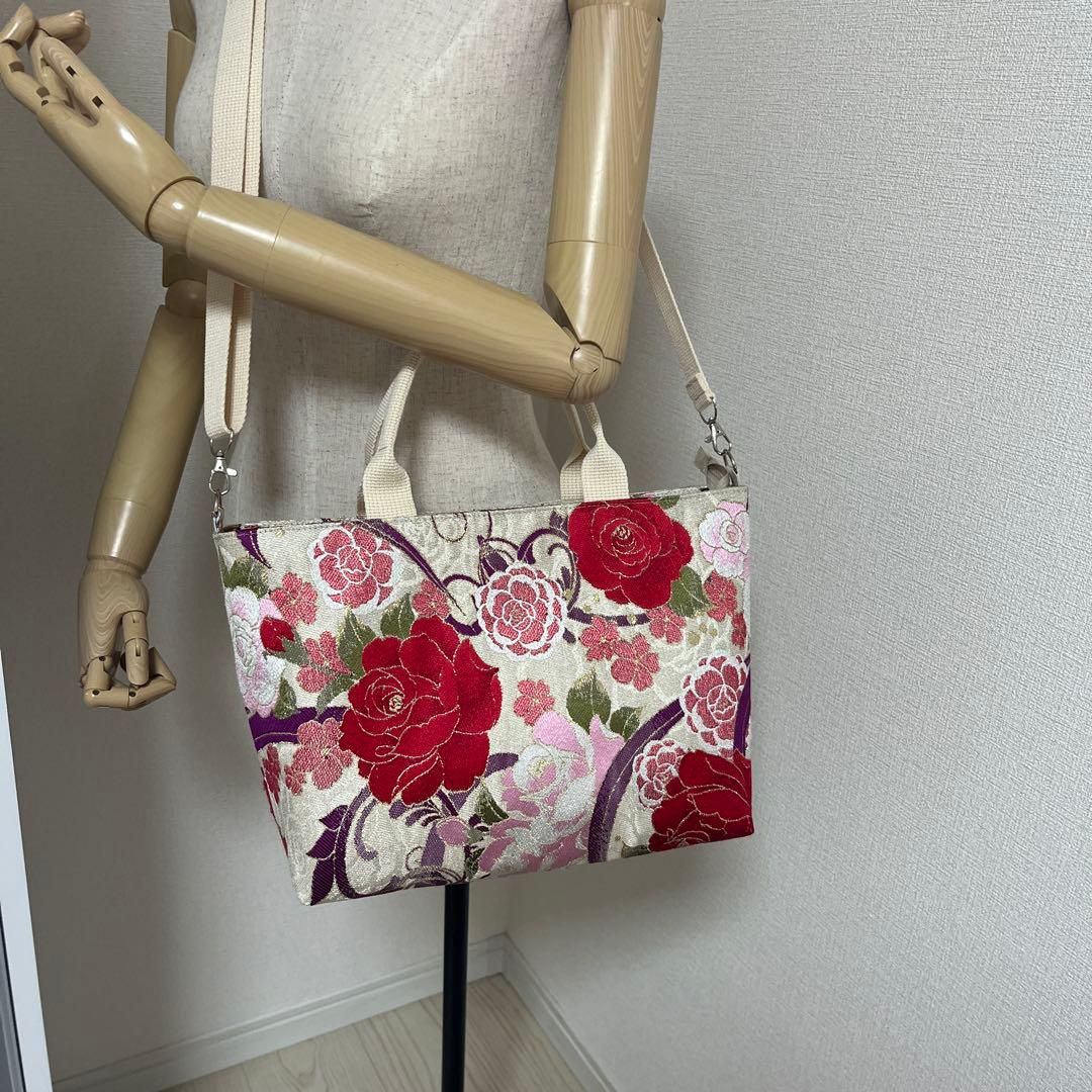 【千尋様オーダー】袋帯リメイク大きめ中トートバッグ