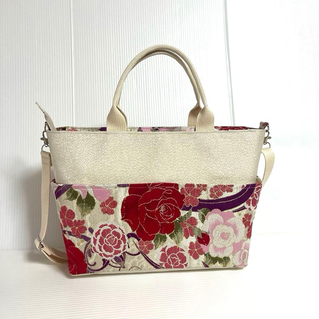 【千尋様オーダー】袋帯リメイク大きめ中トートバッグ