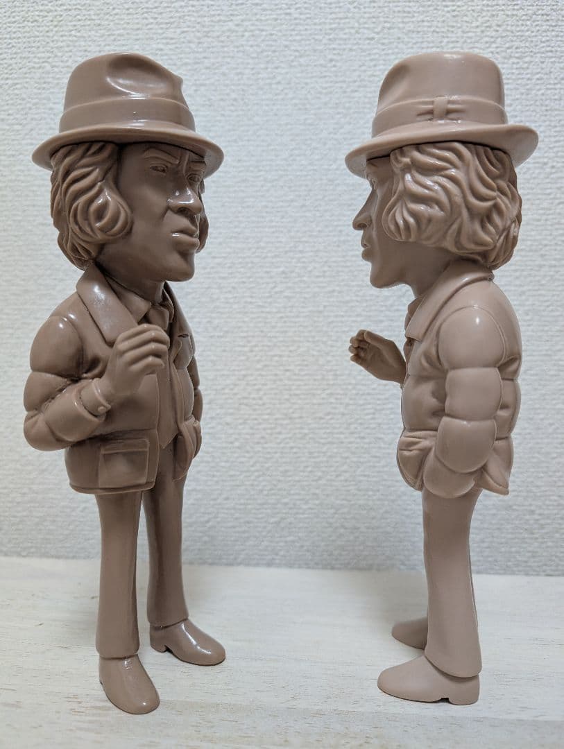 探偵物語・工藤ちゃんソフビ・茶色2色セット